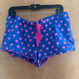 Blue and Pink Star Sleep Shorts